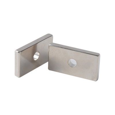 N35 Neodymium Block Magnet with a Hole for Sensor